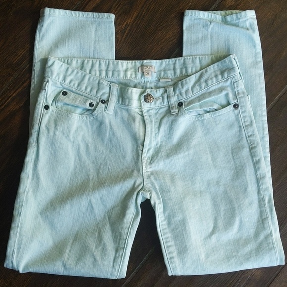 J. Crew Denim - J.Crew Light Mint Stretch Skinny Jeans - 27